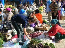 Sagada vegetable market