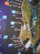 moalboal map Map of the Moalboal area