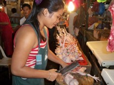 Manok vendor in the Ormoc City Market