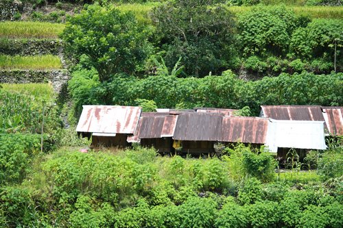 mountain rice strrage sheds