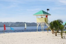 sandy white beach