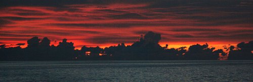Beautiful sunset on the way to Dapitan