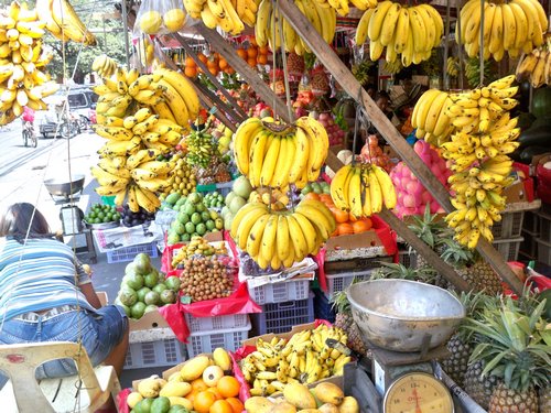 vegetable market in Manila vegetable market in Manila