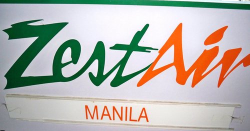 zest airlines sign