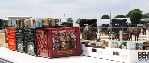 beer cans and other junk