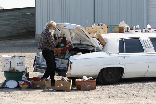 loading the car