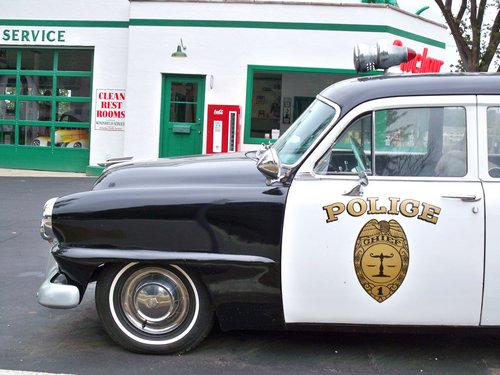 vintage police car