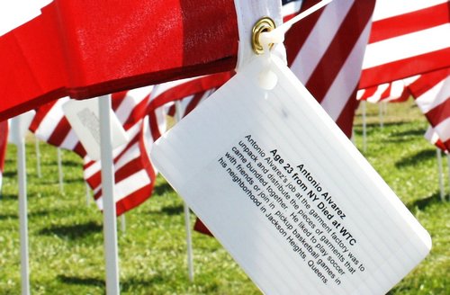 flag representing one of those that perished