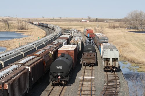 railroad train cars