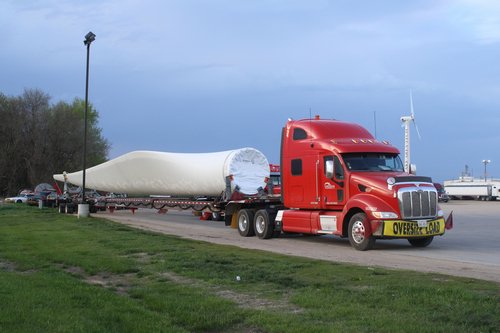 hauling windmill blades
