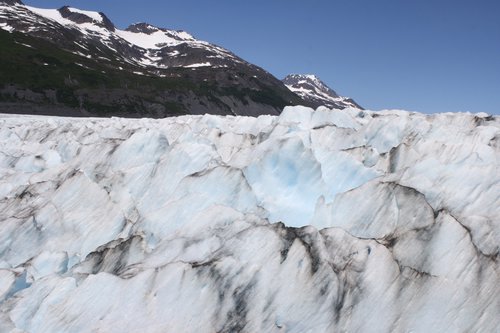blue glacier ice